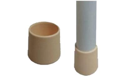 China Beige OD 28mm Female Pipe End Cap Pe Coated Steel Pipe Rack Fittings for sale