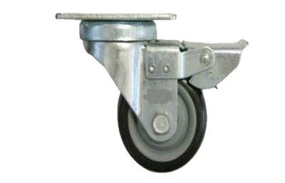 China Medium Duty industrial fixed Swivel Caster Wheels 4 inch Top plate for sale