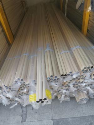 China Beige PE Coated 0.8MM 1.0MM Thickness Steel Lean Pipe for sale
