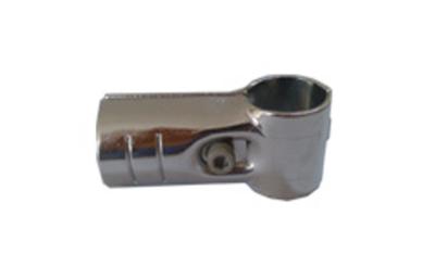 China Tee Type Chrome Pipe Connectors For Foe Pipe Rack System for sale