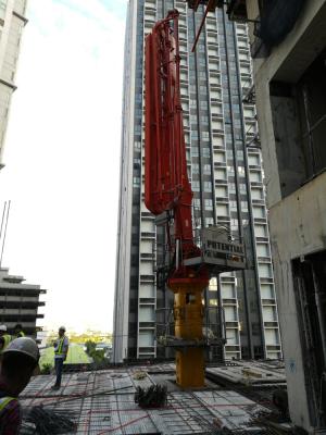 China 31.7m Radius Stationary Concrete Placing Boom HG32Bb Column Design Easy Coupling for sale