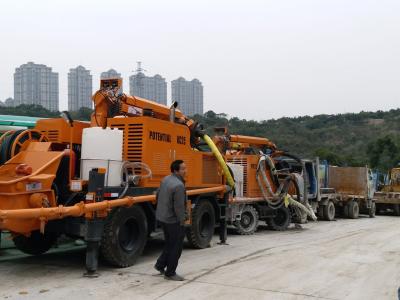 China 4 Wheels Concrete Spraying Equipment KC2512W Crab Swing For Space Limited Condition for sale