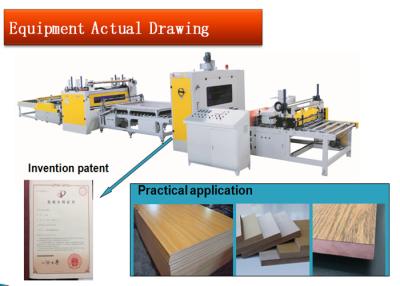 China 2-50mm PVC Film Coating Machine Laminating Panel PUR Laminating Line 1300mm for sale