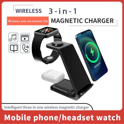 China Magsafe  Multifunctional Wireless Charger Holder 3 In 1  FCC Certified for sale