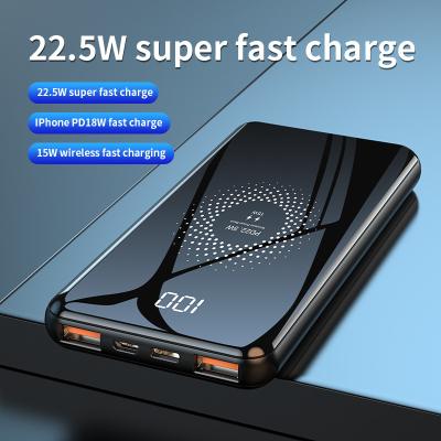 China 2 in 1 Fast Qi Wireless Charger Power Bank  15W Multifunctional for sale