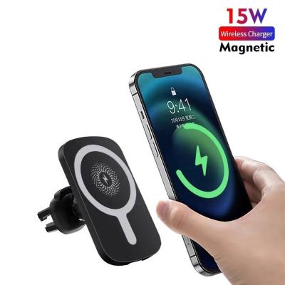 China Android Magnetic Qi Wireless Car Charger 15 Watt ROHS Certified for sale