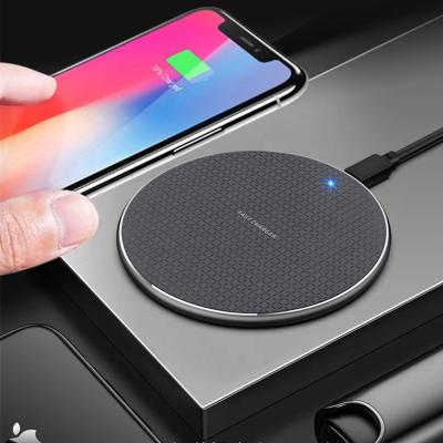 China Aluminum Alloy Fast Qi Wireless Charger for sale