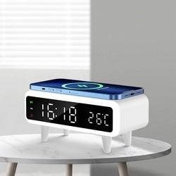 China Compatibele Qi draadloze oplader Clock 5mm oplaad afstand Voor telefoon Te koop