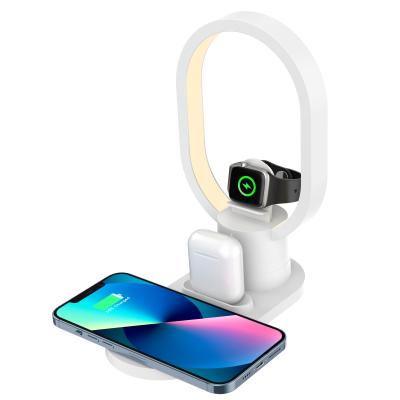 China LED Magnetic Multifunctional Wireless Charger Iphone Airpods Watch Use for sale