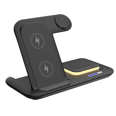 China Convenient  Qi Wireless Charger Dock 15W 5 In 1 Charging Station Multi Functional for sale