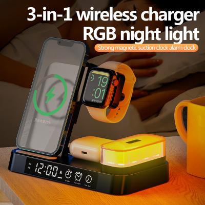 China Black Multi Device Qi Charging Station , Wireless Charging Power Station 463g for sale