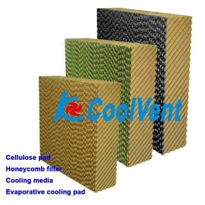 China Greenhouse Cellulose Cooling Pads For Poultry Houses brown Color for sale