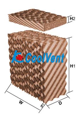 China Los cojines de enfriamiento de la celulosa de KCoolVent mecanografían 5090 7060 para el ventilador en venta