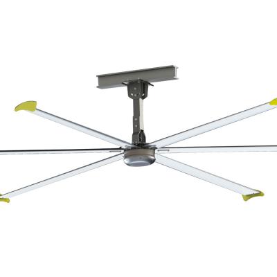 China KCoolVent HVLS Industrial big ceiling fan for large space, 1.5kW Gearbox Motor, Aluminum alloy fan blades for sale