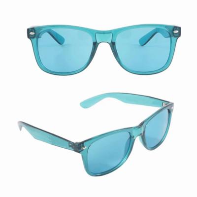 China UV400 Protection Blue Lens Sunglasses Mood Relax Therapy Sunglasses for sale