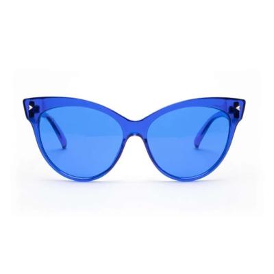 China Colour Therapy Glasses Elegant In 10 Different Colours Color Tinted Sunglasses for sale