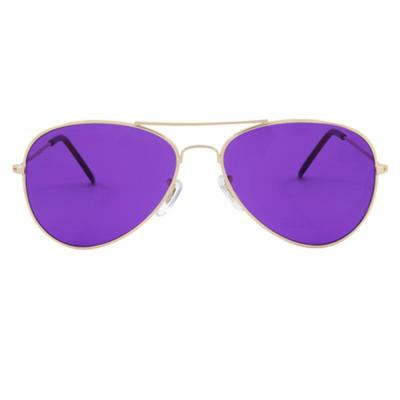 China Vidrios mentales clásicos de la terapia de Sunglasses Light Colored del aviador de las lentes polarizados del marco en venta