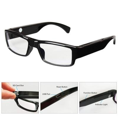 China NO Hole Portable Invisible DVR Video Camera Eyeglasses TF Card for sale