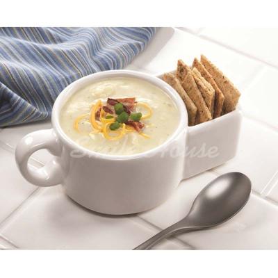 China White Ceramic cookies mug with the handle for sale