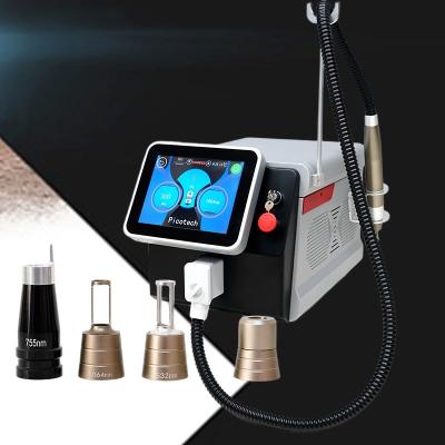 China Carbon Peel Pico Laser Tattoo Removal Machine Q Switched With 4 Heads for sale