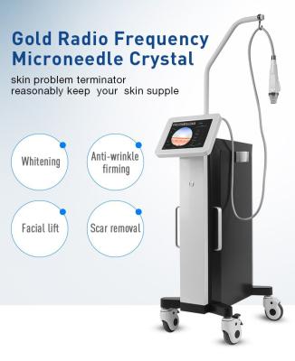 China Gold Microneedling RF Skin Tightening Machine Professional 5Mhz Frequency for sale