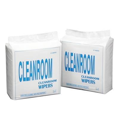 China Lint Free 100% Microfiber Wiper 1000 Class 6 X 6 Inch For Cleanroom for sale