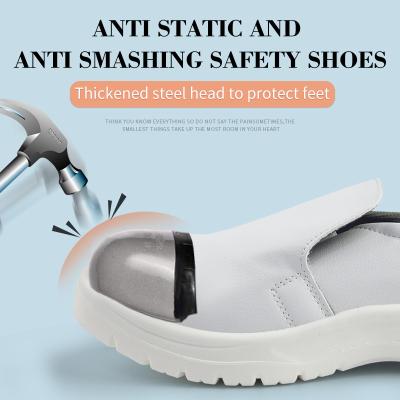China Dustproof Waterproof Steel Toe Cap ESD Shoes Anti Static For Cleanroom Work Safety for sale