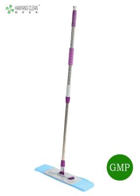 China Cleanroom Mop Removable Replaceable Microfiber Stainless Steel in Pharmaceutical Workshop for sale