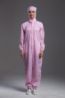 中国 反静的なESDのつなぎ服フードのピンク色研修会のためのcoductive繊維の殺菌と接続するため 販売のため