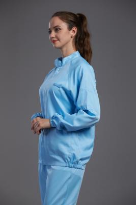 China Reusable Clean Room Garments With 98% Polyester Fiber And 2% Conductive Fiber Material for sale