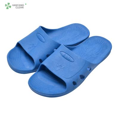 China Cleanroom antistatic esd anti slip SPU slippers sandals for sale