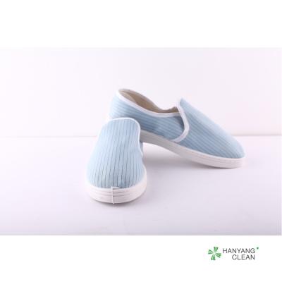 China Blue Dual Density PVC Sole Cleanroom Antistatic ESD Shoes for sale