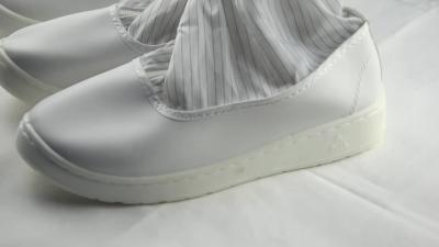 China Antistatic cleanroom pvc outsole shoes cleanroom esd long booties for sale