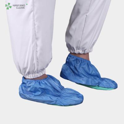 China Cubierta lavable antiestática de los zapatos del ESD del recinto limpio con los lenguados antideslizantes para el worshop en venta