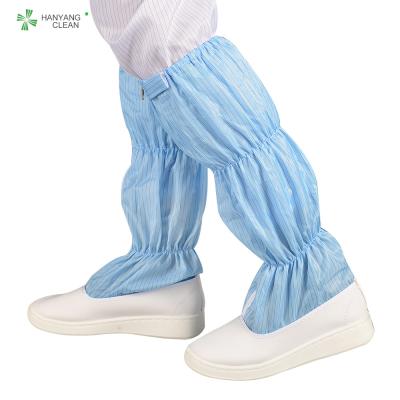 China Unisex Cleanroom Anti Static Booties Breathable For Electronic Industry for sale