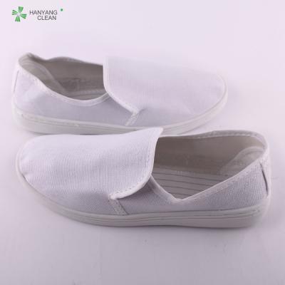 China Anti static iso 8 clean esd cleanroom pu canvas footwear shoes for sale
