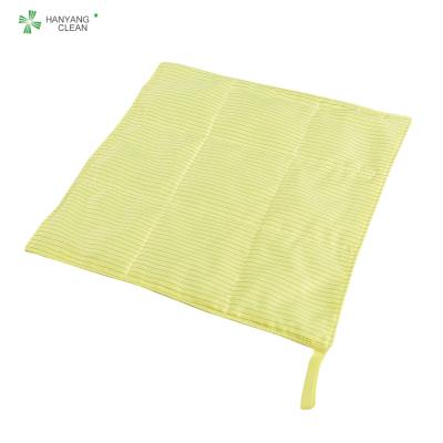 China Supplying durable ESD anti static microfiber cleaning cloth for sale
