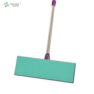 China Autoclavable esd antistatic cleaning microfiber flat floor mop for sale
