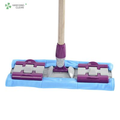 China Durable Anti Static Mop , Industrial Flat Mops 90% -100% Dehydration Rate for sale