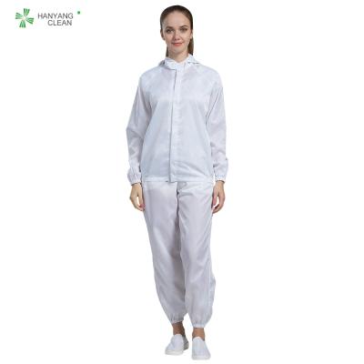 China Unisex Anti Static Clean Room Garments ESD Jaket And Pants All Size Sterilization for sale