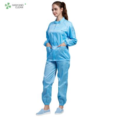 China ESD anti-static cleanroom worker uniform and suit lint-free and dust-proof for sale
