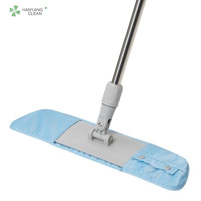 China ESD Cloth Stainless Steel Mop Autoclavable For High Level Cleanroom for sale