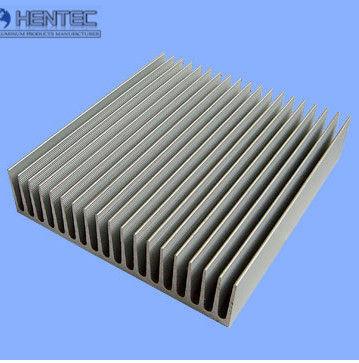 China Silkscreened Aluminum Heatsink Extrusion Profiles Round / Square / Triangle for sale