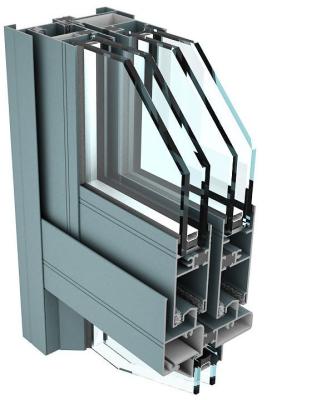 China Perfil de aluminio de la pared de cortina 6061 T6 para los edificios industriales en venta