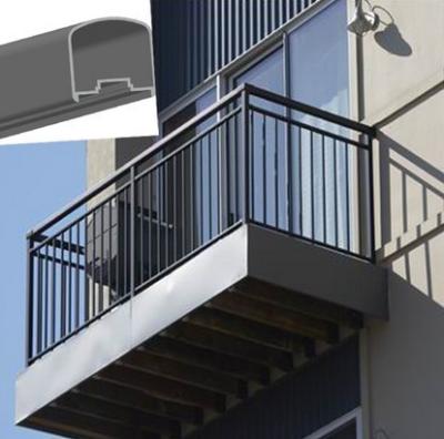 China Verjas de aluminio al aire libre para las escaleras, verjas exteriores de la mano de la mano en venta