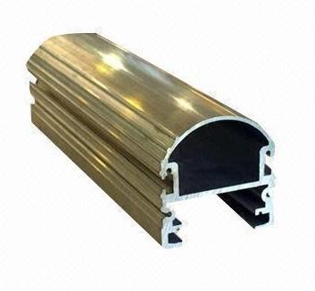 Chine 6061 structurels profil en aluminium poli par acier, profils enduits d'aluminium d'extrusion de grain en bois à vendre