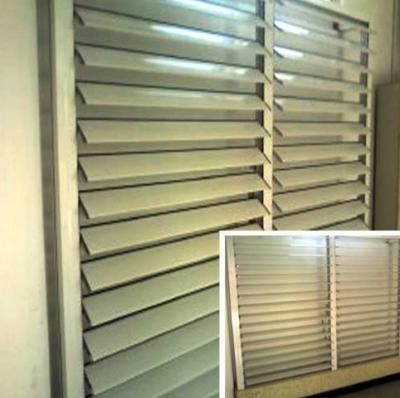 China Blind / Shutter Industrial Aluminum Profile , Louver / Jalousie Extrusion Profiles for sale