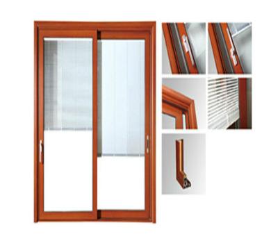 Chine Saupoudrez les extrusions en verre en aluminium peintes de portes coulissantes/de châssis fenêtre en aluminium à vendre