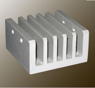 China Steel Polished / Electrophoretic Aluminum Heatsink Extrusion Profiles With Fabricating for sale