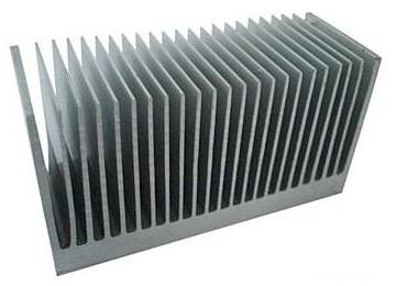 China Fluorocarbon Powder Spray Coated Aluminum Extrusion Heatsink For Aluminum Radiator for sale